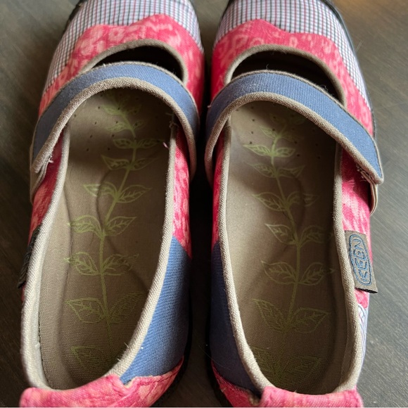 Keen Harvest Pink and Blue Mary Jane Loafer Shoes - Picture 4 of 8